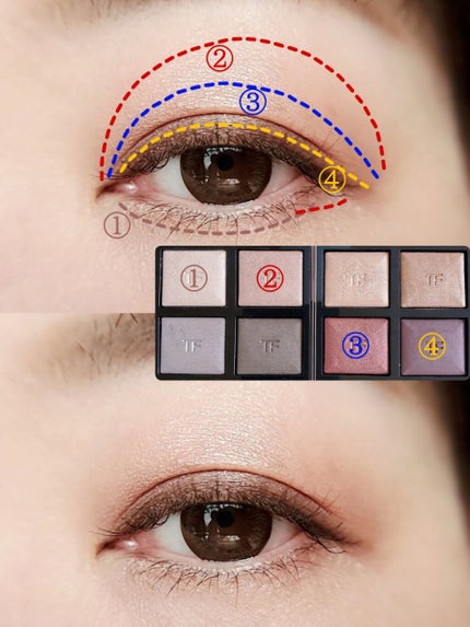 アイ カラー クォード/TOM FORD BEAUTY/アイシャドウパレットを使ったクチコミ(3枚目)