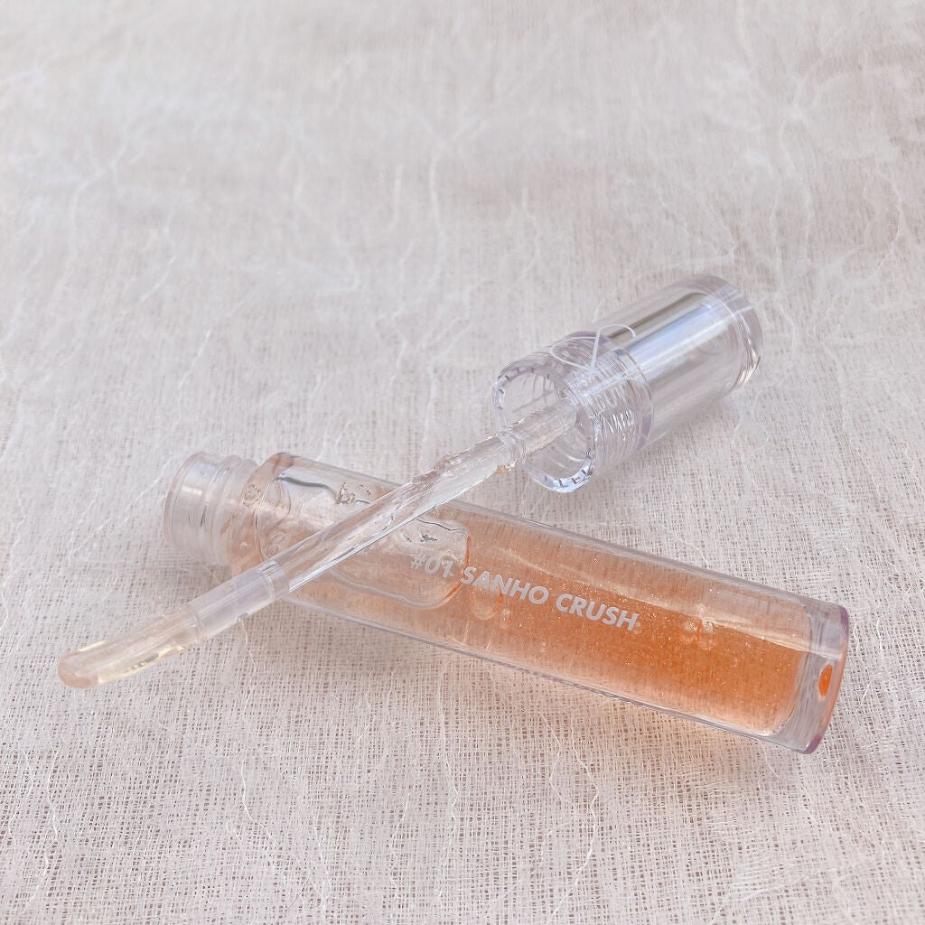 グラスティングウォーターグロス/rom&nd/リップグロスを使ったクチコミ(4枚目)