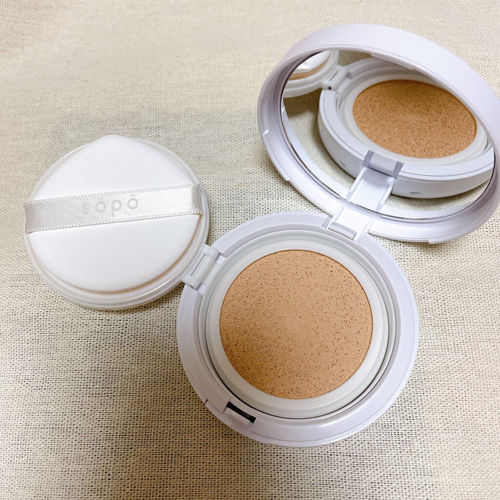 pomu on LIPS 「sopoクッションファンデーションSPF40PA+++01フェ..」(2枚目)