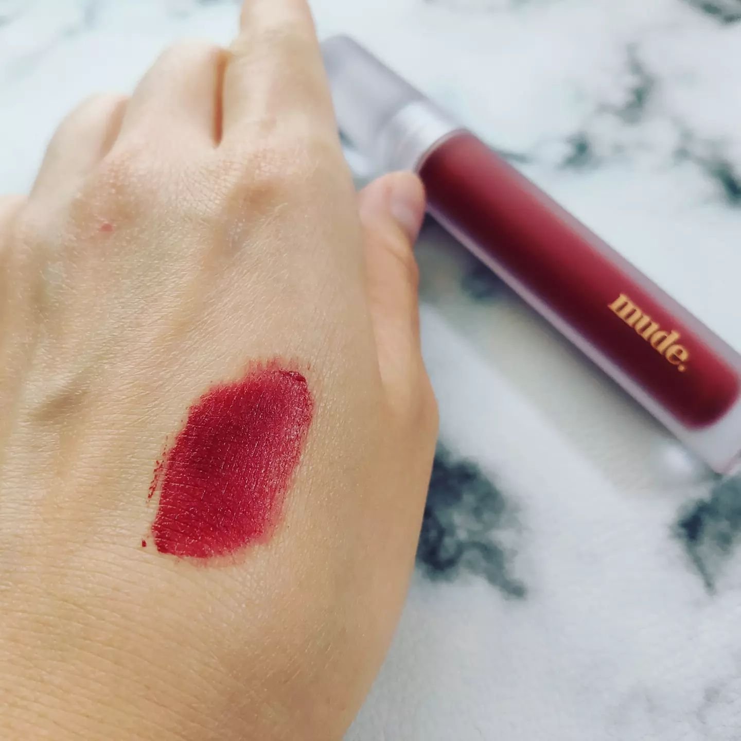 ソフトブラーティント/mude./リップティントを使ったクチコミ（3枚目）