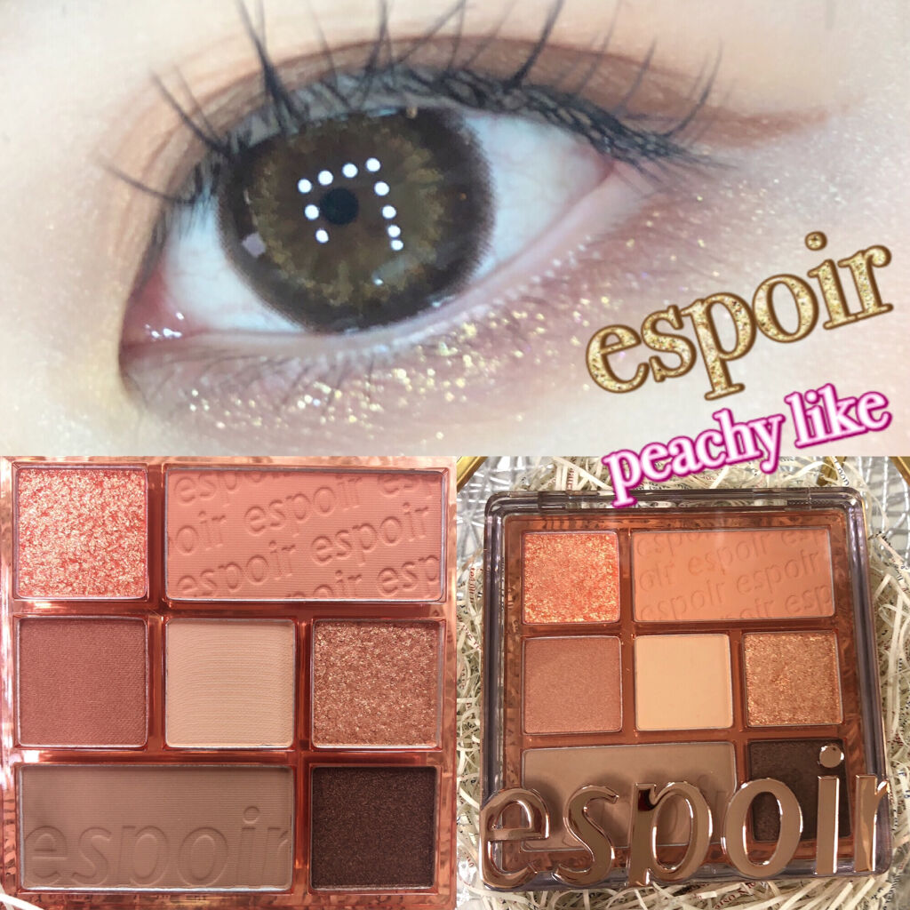 リアルアイパレット 01 ピーチライク/espoir/マルチパレットを使ったクチコミ（1枚目）