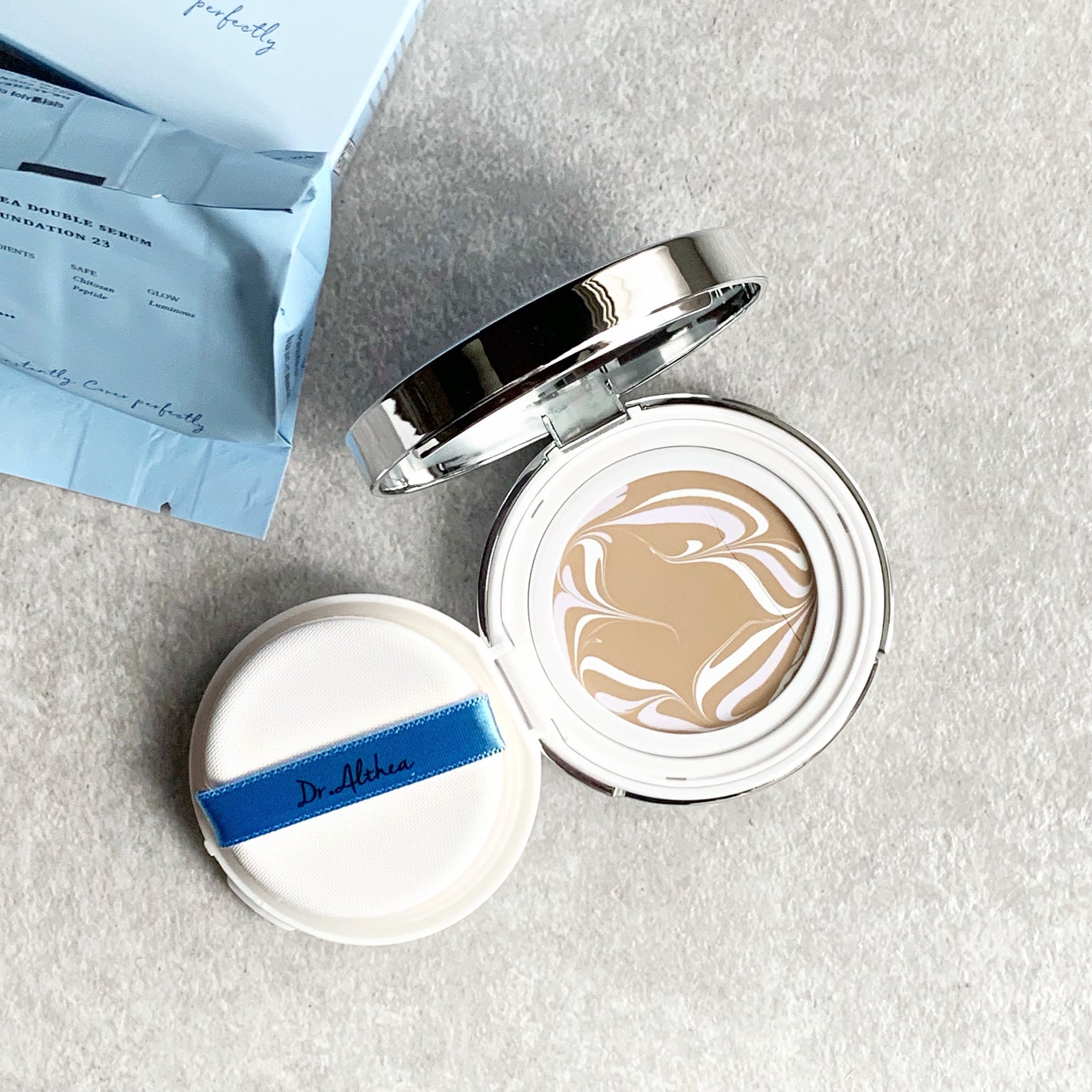 ダブル セラム バーム ファンデーション/Dr.Althea/クリーム・エマルジョンファンデーションを使ったクチコミ(1枚目)