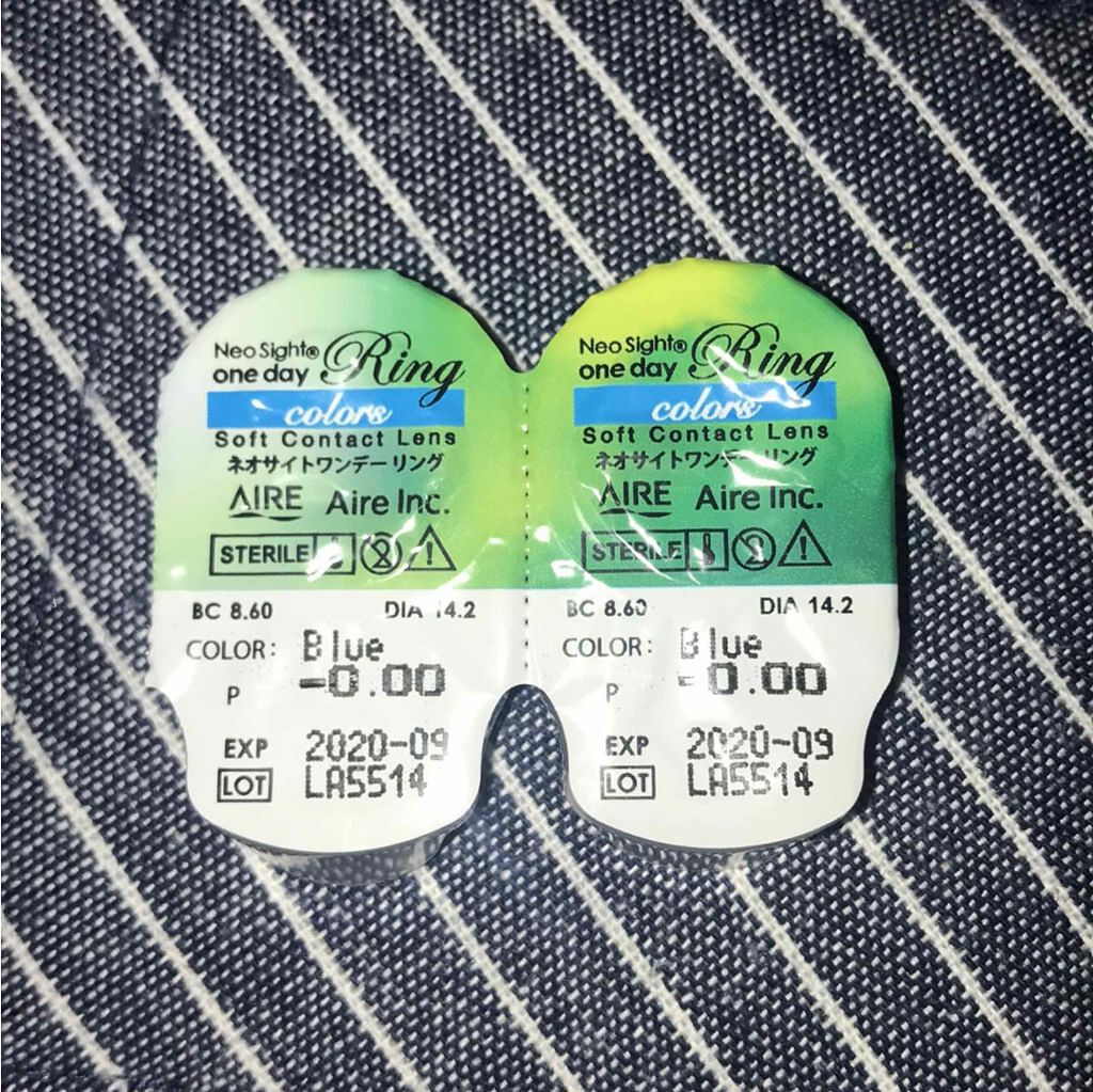 ネオサイトワンデー リング カラーズ/Aire/ワンデー(1DAY)カラコンを使ったクチコミ(2枚目)