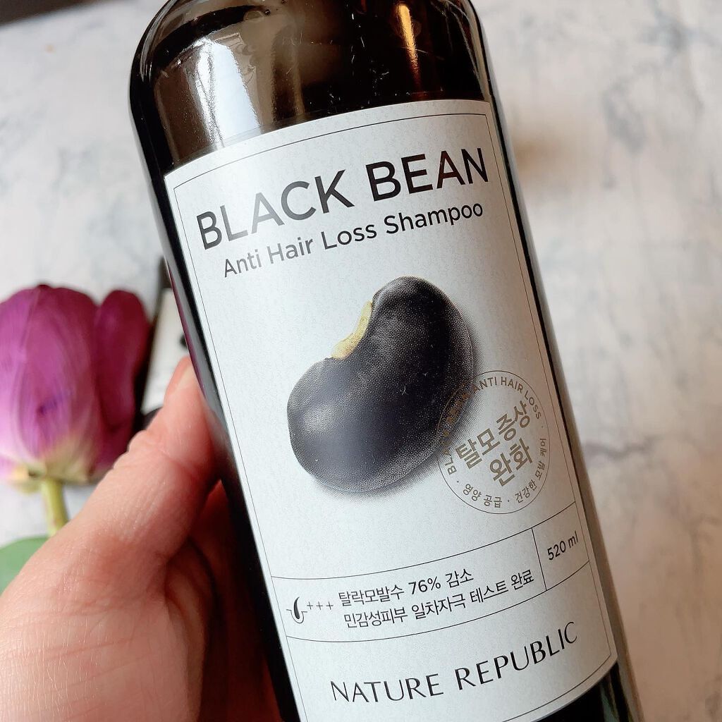 ブラックビーン ヘアシャンプー/ネイチャーリパブリック/市販シャンプーを使ったクチコミ(3枚目)