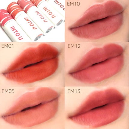 スーパーマットリップ&チークマッド/INTO U/口紅を使ったクチコミ(6枚目)