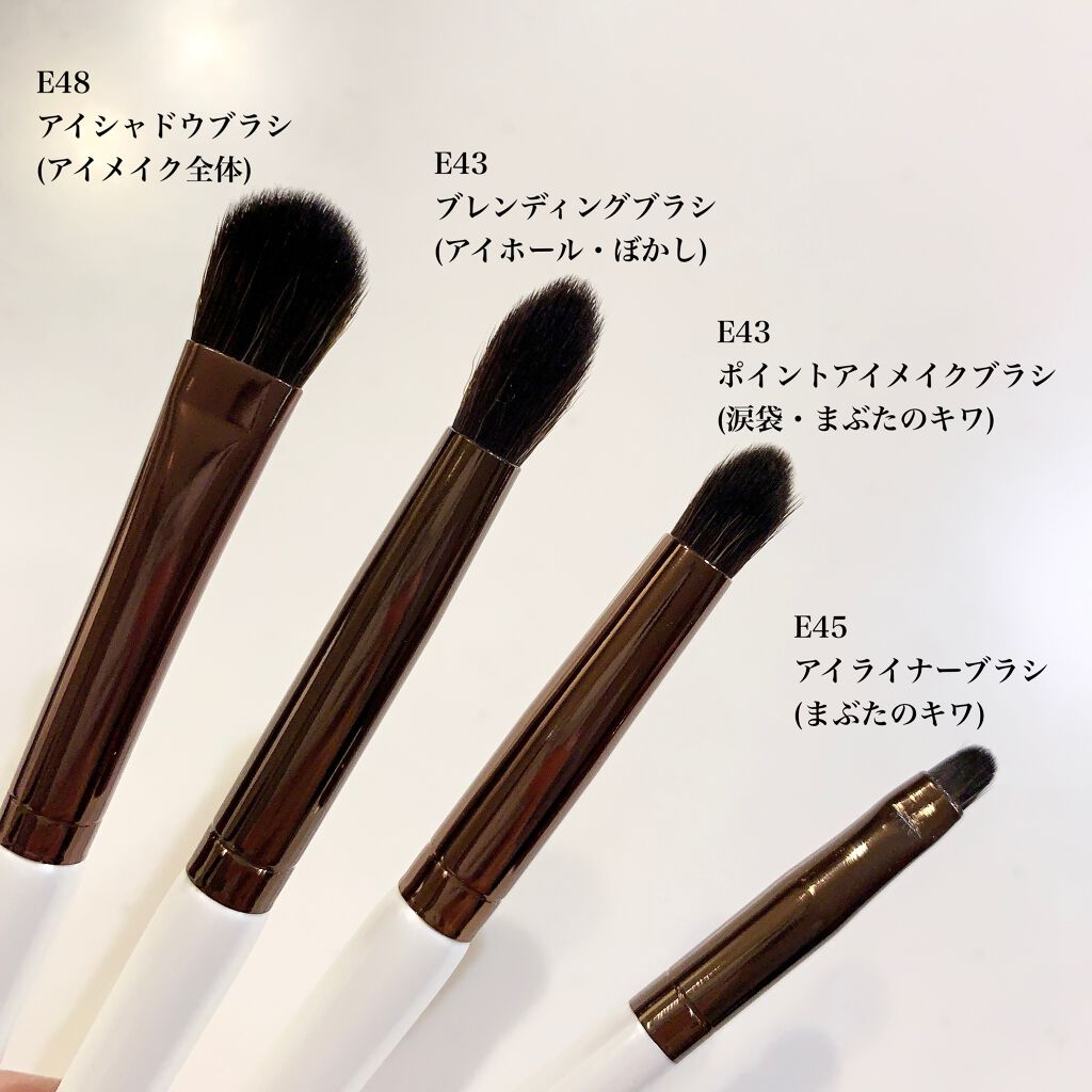 SIXPLUS ホワイトパール アイメイクブラシ 7本セット/SIXPLUS/メイクブラシを使ったクチコミ(4枚目)