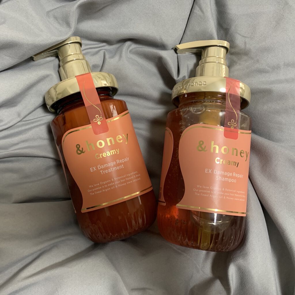 Creamy EXダメージリペアシャンプー1.0/ヘアトリートメント2.0/&honey/市販シャンプーを使ったクチコミ（1枚目）