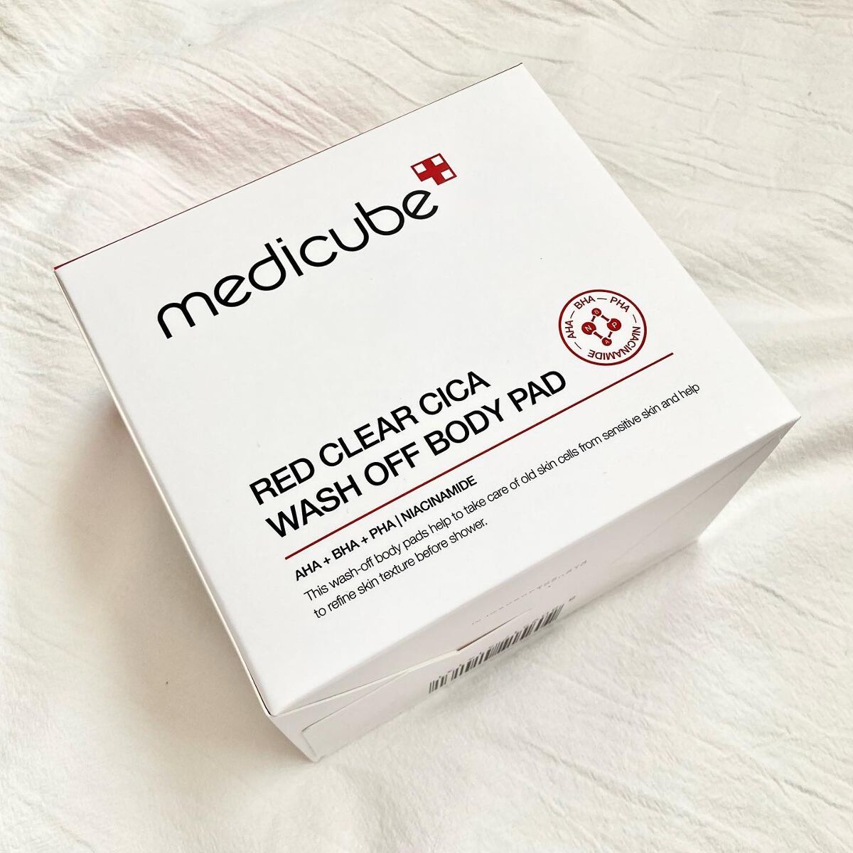 レッドシカ洗い流すボディパッド/MEDICUBE/ボディシートを使ったクチコミ(5枚目)