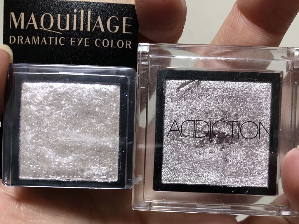 ドラマティックアイカラー (パウダー)/(クリーム) SV841 ダイヤモンドシュガー/マキアージュ/アイシャドウパレットを使ったクチコミ（2枚目）