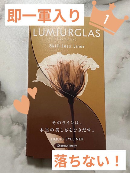スキルレスライナー/LUMIURGLAS/リキッドアイライナーを使ったクチコミ(1枚目)