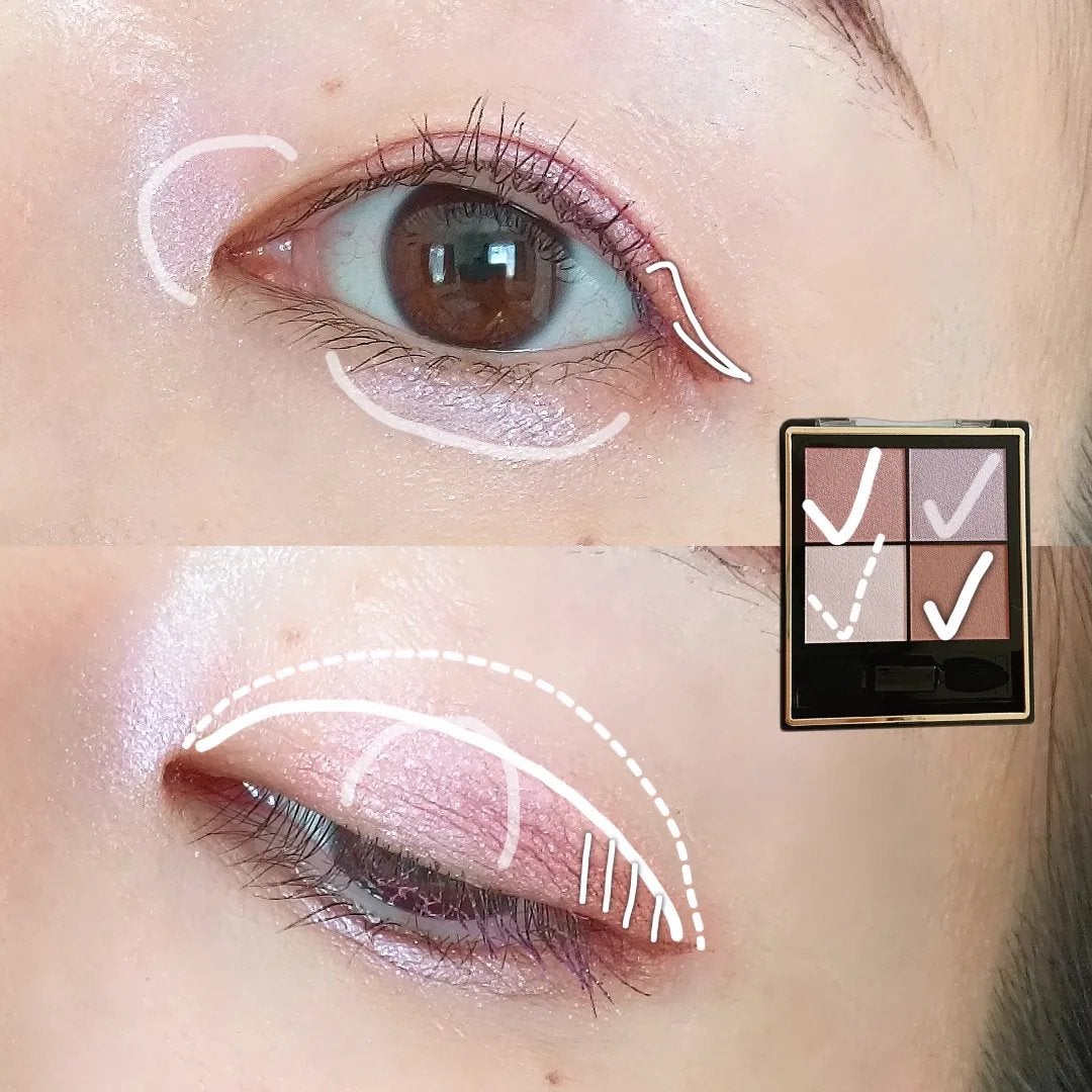 リアルクローズシャドウ/excel/アイシャドウパレットを使ったクチコミ(3枚目)