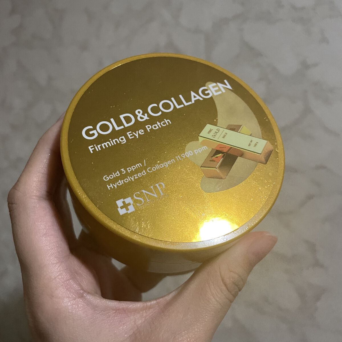 ゴールドコラーゲンファーミングアイパッチ/SNP/アイケア・アイクリームを使ったクチコミ（2枚目）