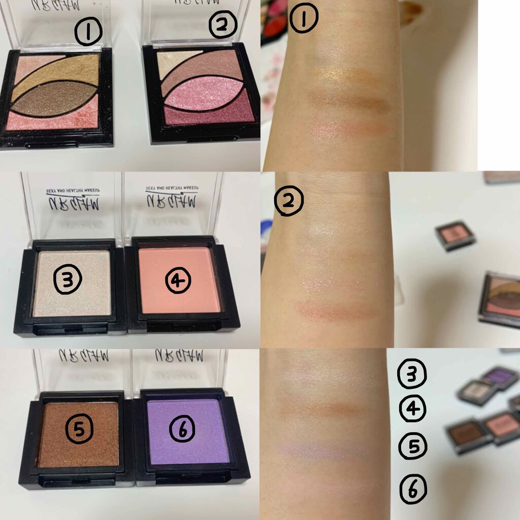 UR GLAM BLOOMING EYE COLOR PALETTE/U R GLAM/アイシャドウパレットを使ったクチコミ(3枚目)