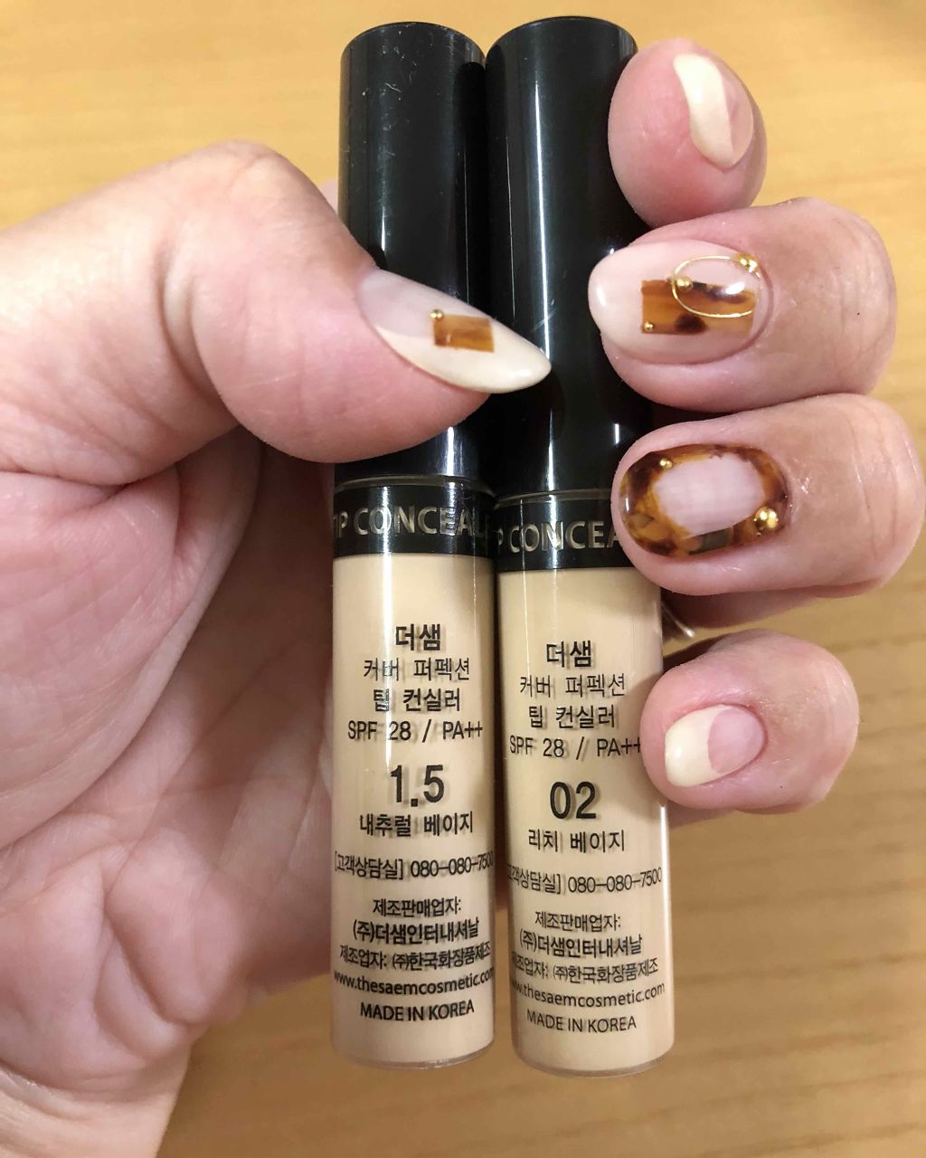 カバーパーフェクション チップコンシーラー/the SAEM/リキッドコンシーラーを使ったクチコミ(1枚目)