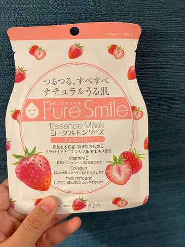 ヨーグルトシリーズ ストロベリー/Pure Smile/シートマスク・パックを使ったクチコミ（1枚目）