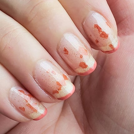 土木系おねいさん on LIPS 「今日のネイル💅ルーセントフラワーで花吹雪みたいなネイル。✼••..」(5枚目)