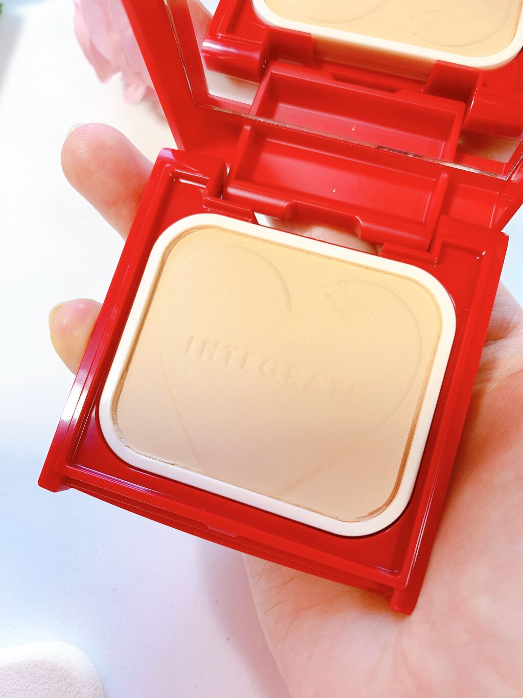 プロフィニッシュファンデーション/インテグレート/パウダーファンデーションを使ったクチコミ（3枚目）