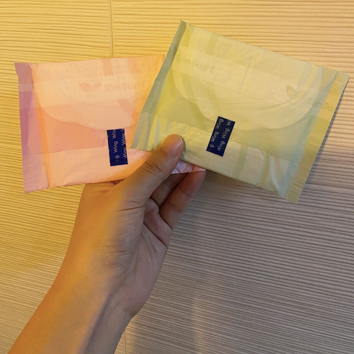 スリムガード（多い昼～ふつうの日用羽つき ２８コ入）/ロリエ/ナプキンを使ったクチコミ（1枚目）