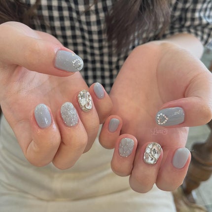 #ジェルネイル,#ワンカラーネイル,#ニュアンスネイル,#うるうるネイル,#ちゅるんネイル,#シンプルネイル,#パーツネイル,#透け感ネイル,#クリアネイル,#ぷっくりネイル,#ちぐはぐネイル,#韓国ネイル,#きらきらネイル,#うるつやネイル,#フレンチガーリーネイル,#埋めつくしネイル,#ブルーネイル,#キルティングネイルのネイルデザイン