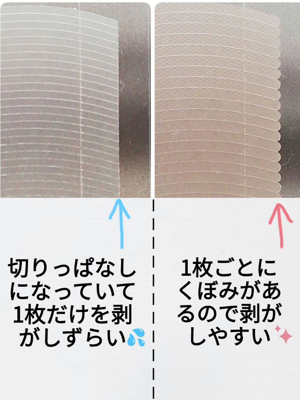 アイテープ(絆創膏タイプ、レギュラー、70枚)/DAISO/二重まぶた用アイテムを使ったクチコミ(3枚目)