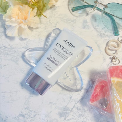 ダルバ ウォータフル トーンアップ サンクリーム(パープル)/ダルバ/日焼け止めクリームを使ったクチコミ(4枚目)