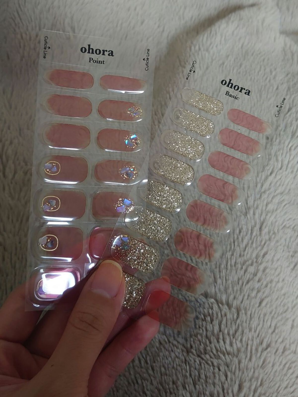 セミキュアジェルネイル（ハンド）/ohora/ネイルシールを使ったクチコミ（2枚目）