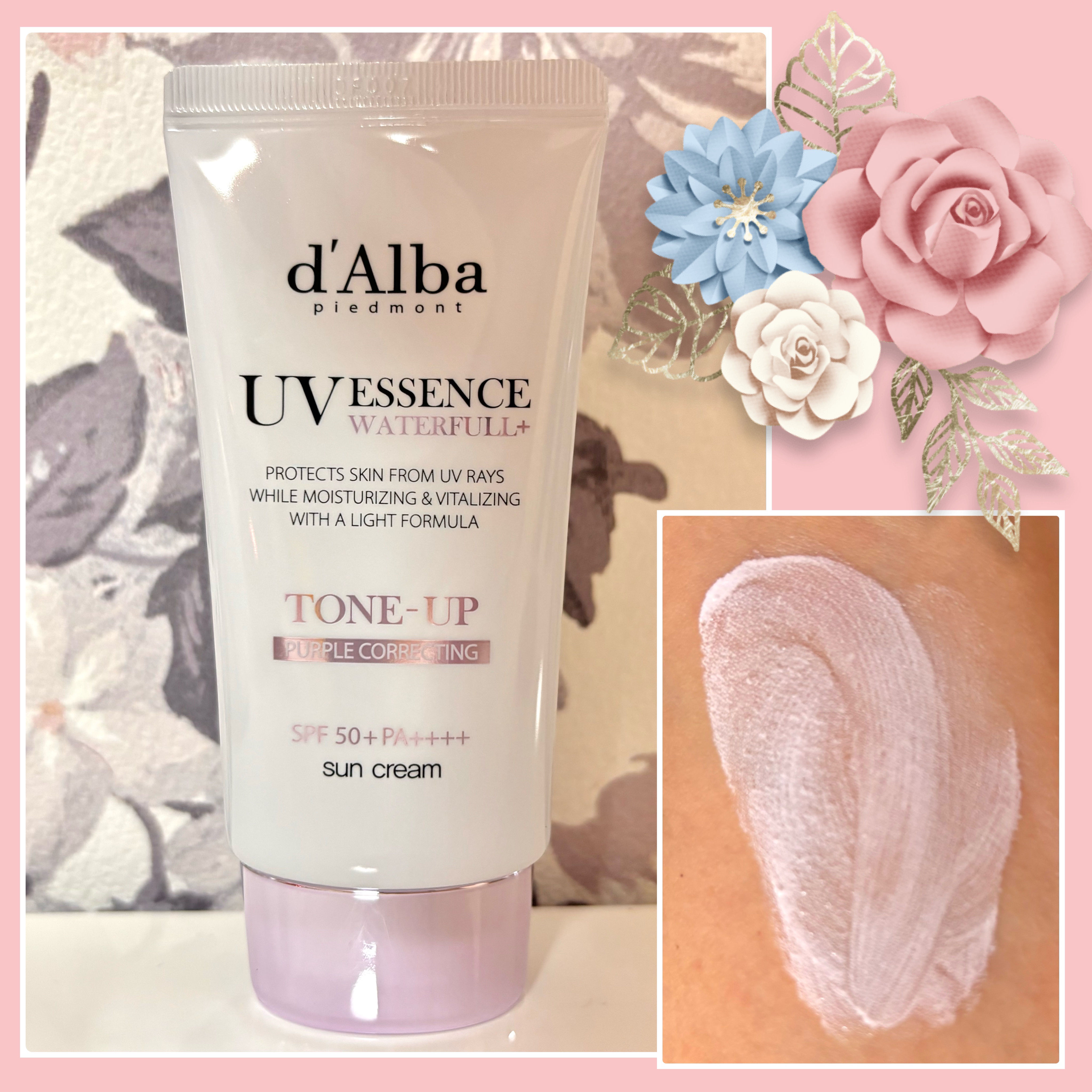 ダルバ ウォータフル トーンアップ サンクリーム(パープル)/ダルバ/日焼け止めクリームを使ったクチコミ（1枚目）