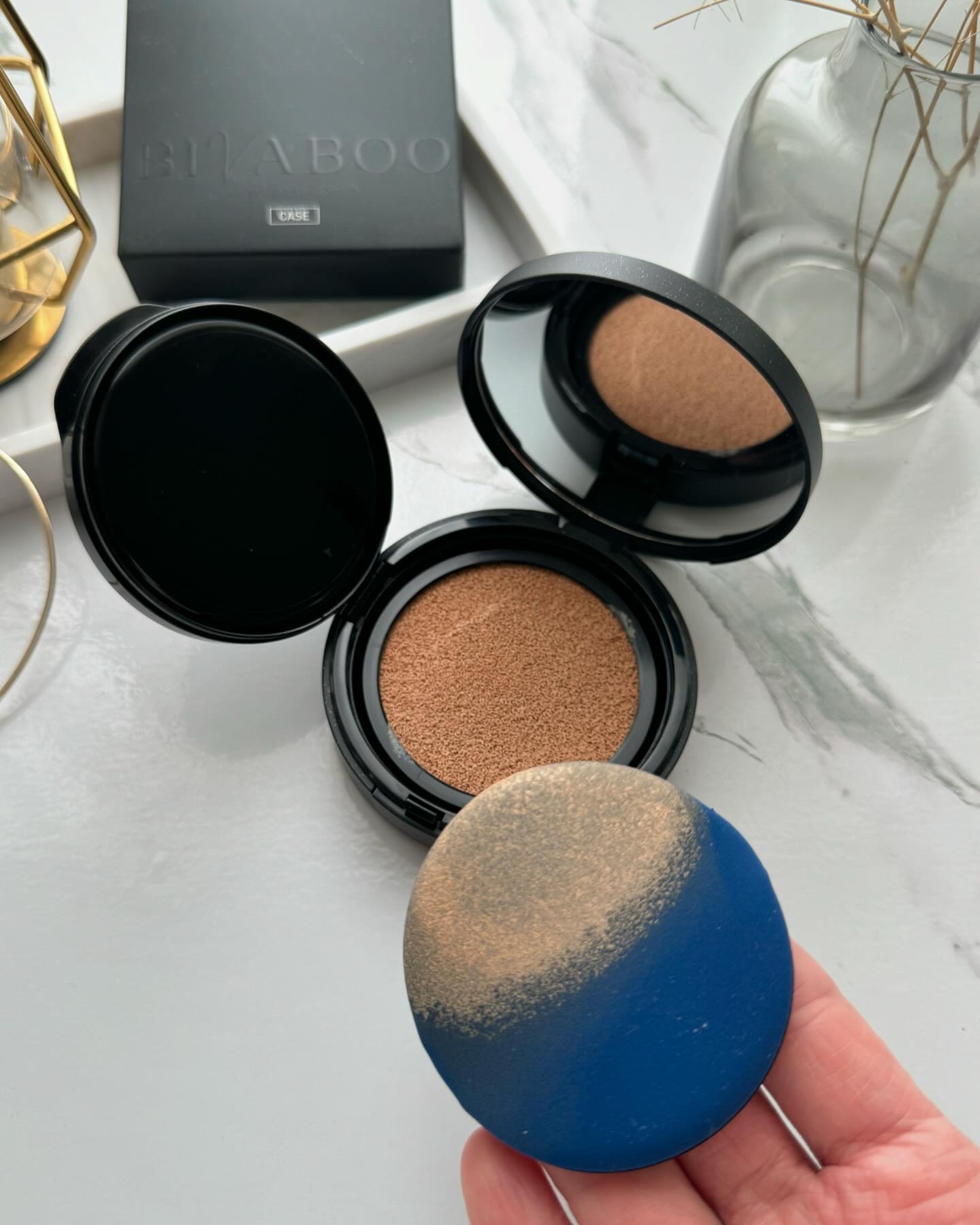 ベルベットジュエルクッション/BIVABOO/クッションファンデーションを使ったクチコミ（2枚目）