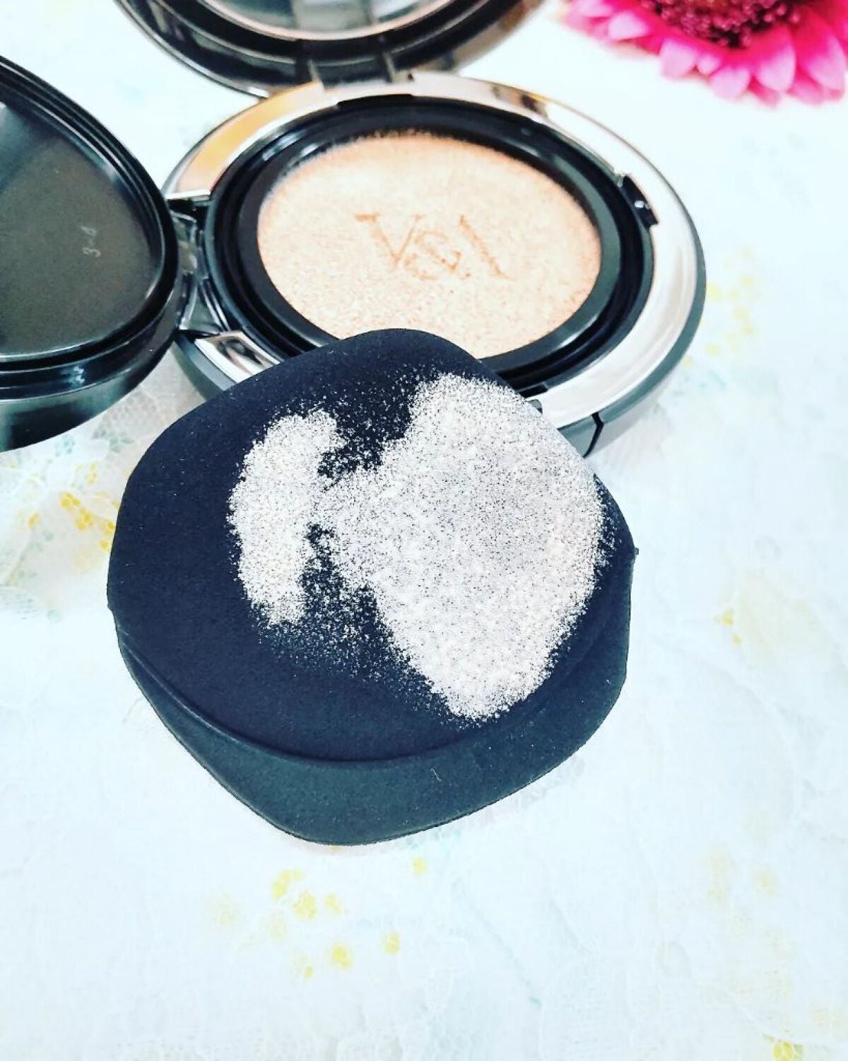 ロングウェアクッションファンデーション/V&Aビューティー/クッションファンデーションを使ったクチコミ(5枚目)