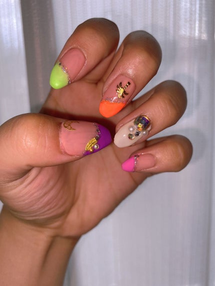 ジェルネイル(ライト対応)/セリア/ジェルネイルを使ったクチコミ(2枚目)