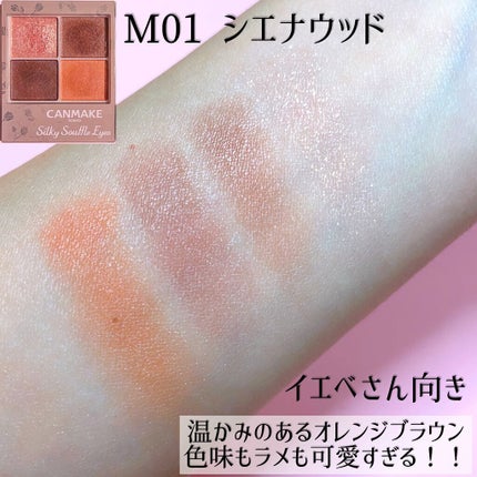 シルキースフレアイズ(マットタイプ)/キャンメイク/アイシャドウパレットを使ったクチコミ(3枚目)