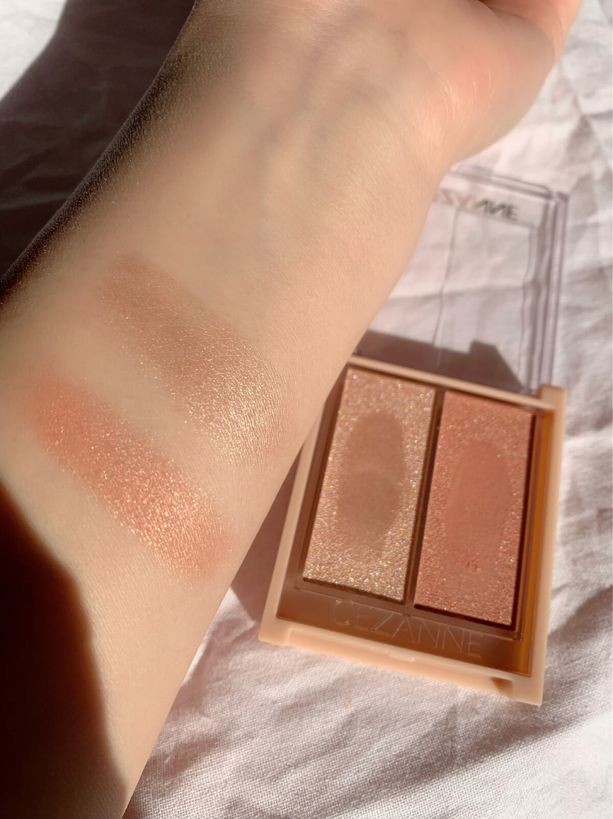 フェイスグロウカラー/CEZANNE/クリームハイライトを使ったクチコミ（3枚目）