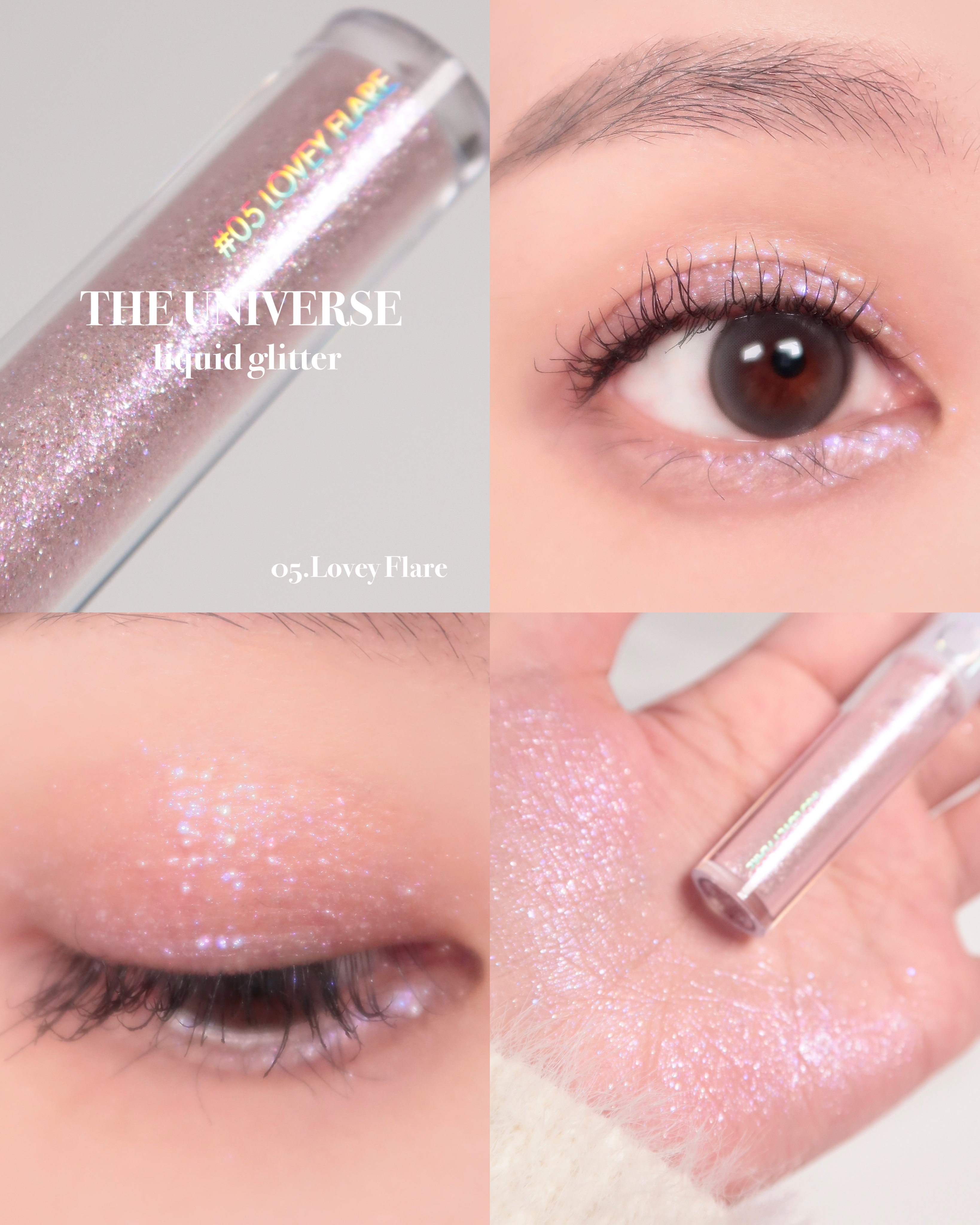 リキッド グリッター シャドウ/rom&nd/グリッターを使ったクチコミ（3枚目）