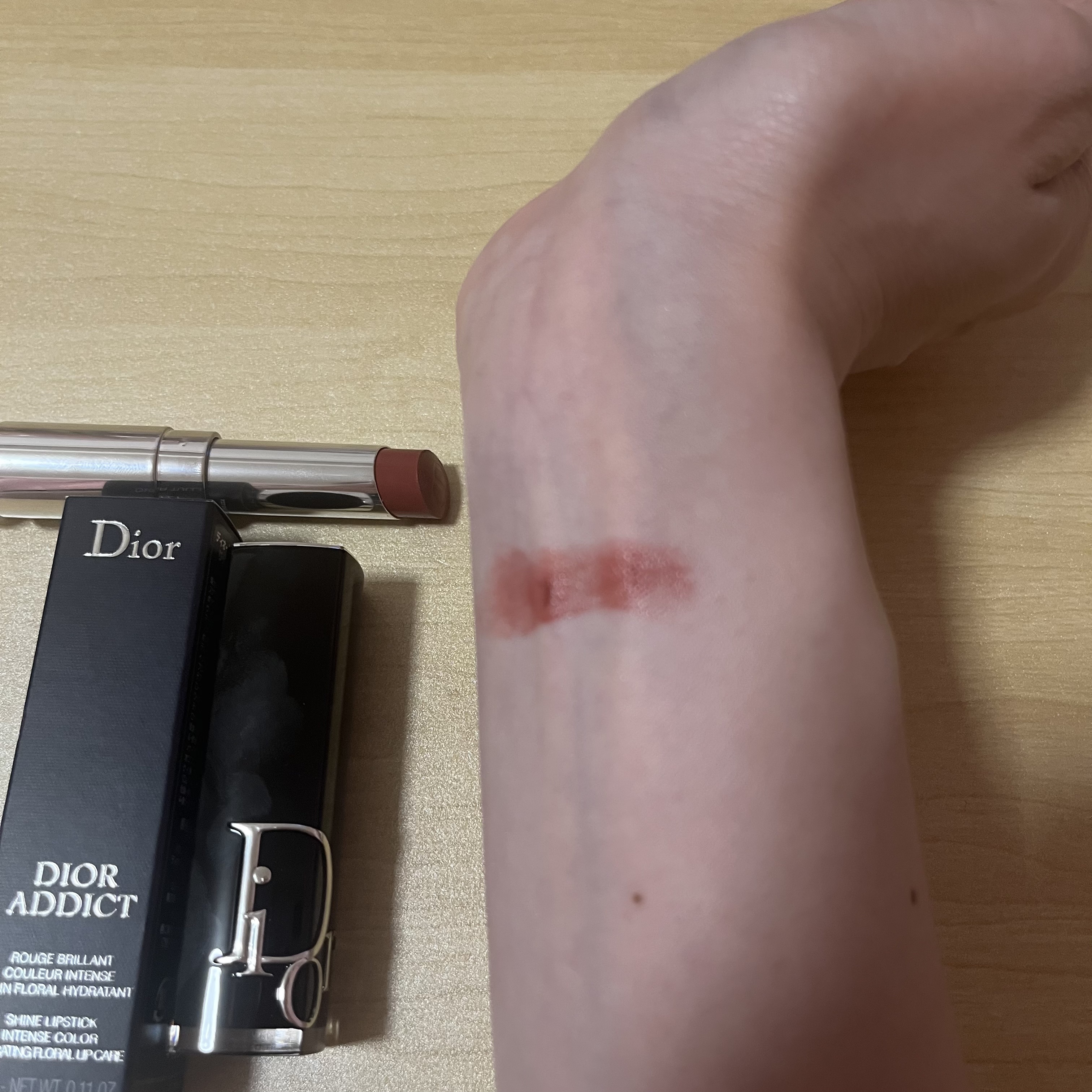 ディオール アディクト リップスティック 727ディオール チュール/Dior/口紅を使ったクチコミ（2枚目）