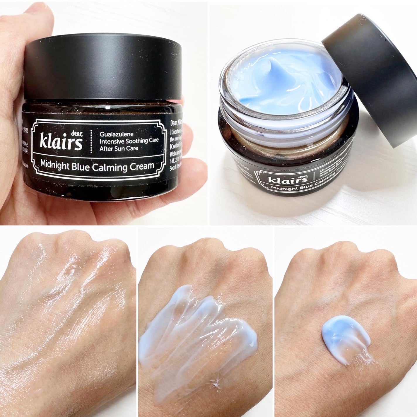 ミッドナイトブルーカーミングクリーム/Klairs/フェイスクリームを使ったクチコミ(2枚目)