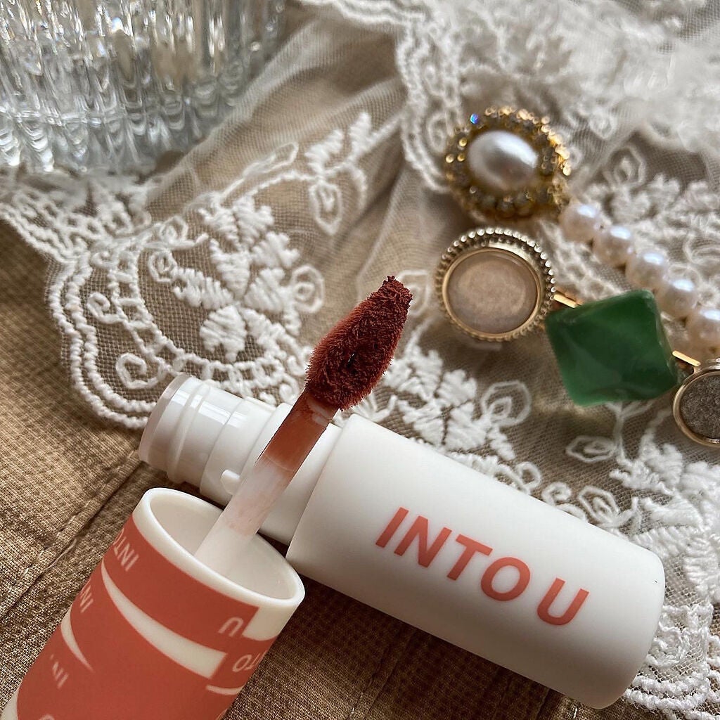 スーパーマットリップ&チークマッド/INTO U/口紅を使ったクチコミ(5枚目)