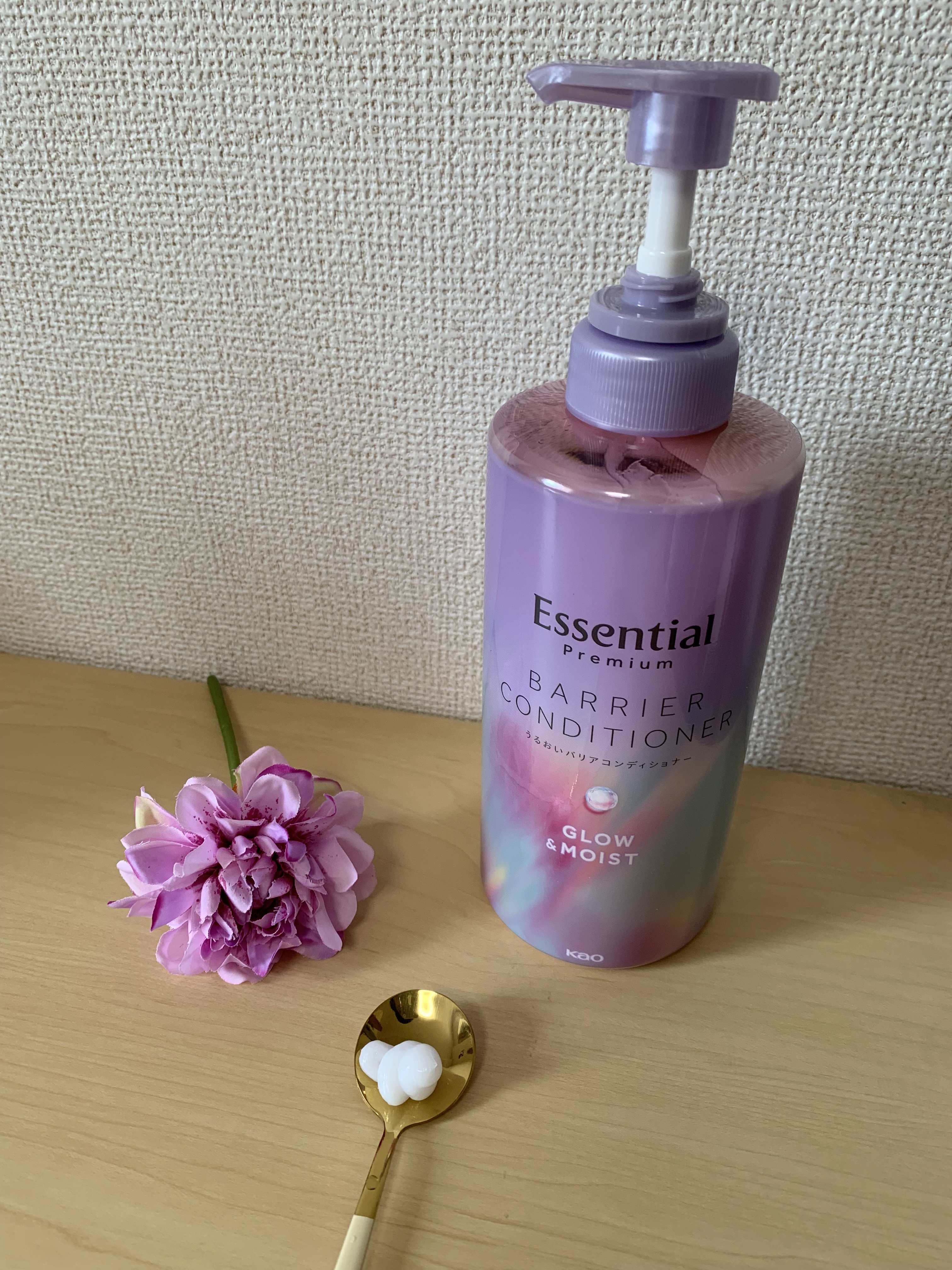 エッセンシャル プレミアム うるおいバリアシャンプー/コンディショナー グロウ＆モイスト/エッセンシャル/市販シャンプーを使ったクチコミ（3枚目）
