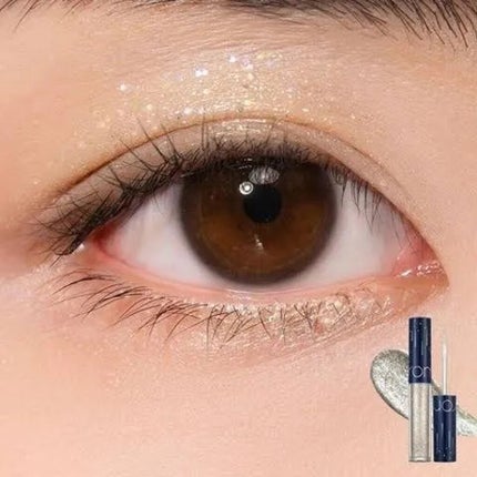 リキッド グリッター シャドウ/rom&nd/グリッターを使ったクチコミ(4枚目)