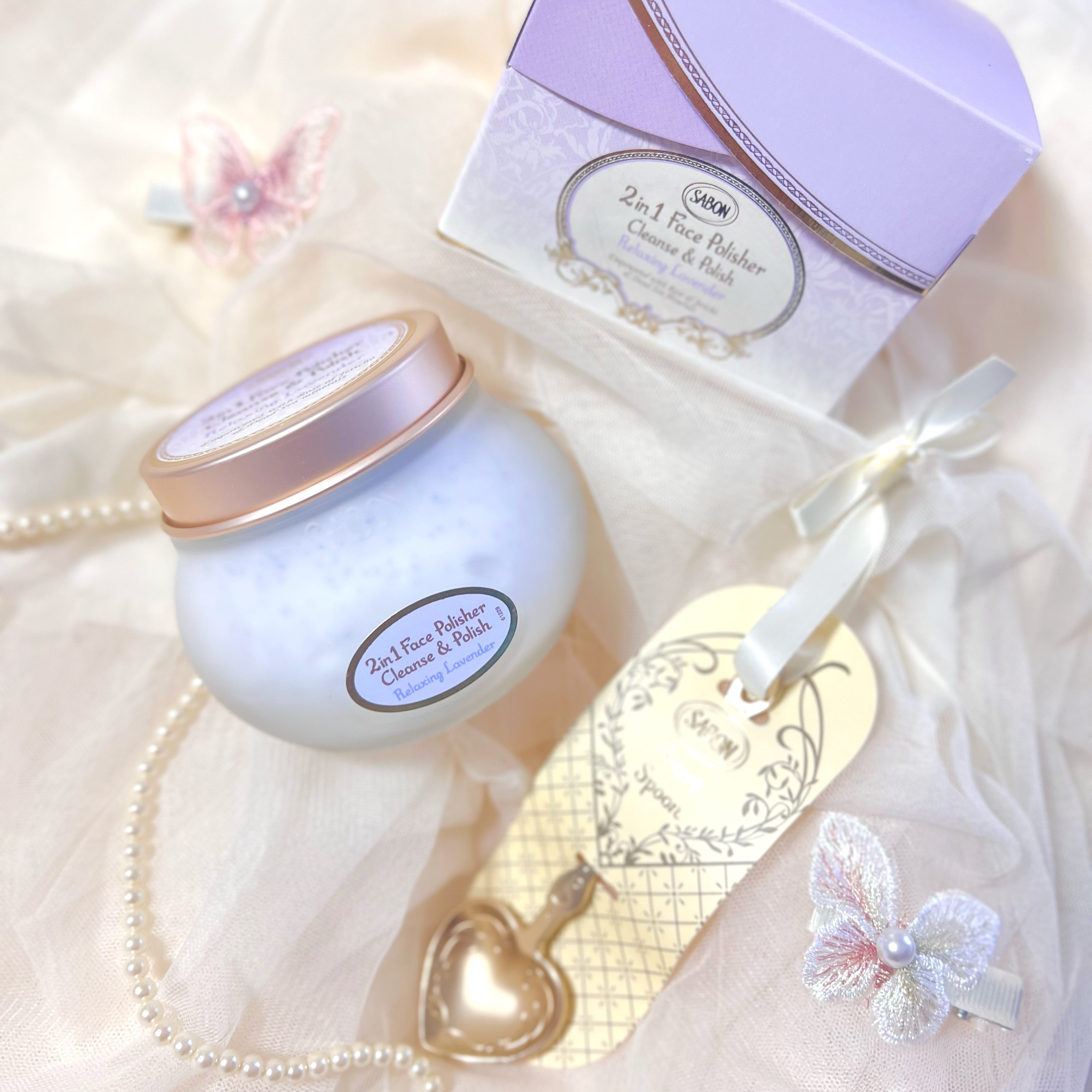 フェイスポリッシャー リラクシング(ラベンダー)/SABON/スクラブ・ゴマージュを使ったクチコミ（1枚目）