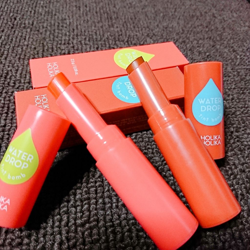 WATER DROP tint bomb/HOLIKA HOLIKA/リップグロスを使ったクチコミ（2枚目）