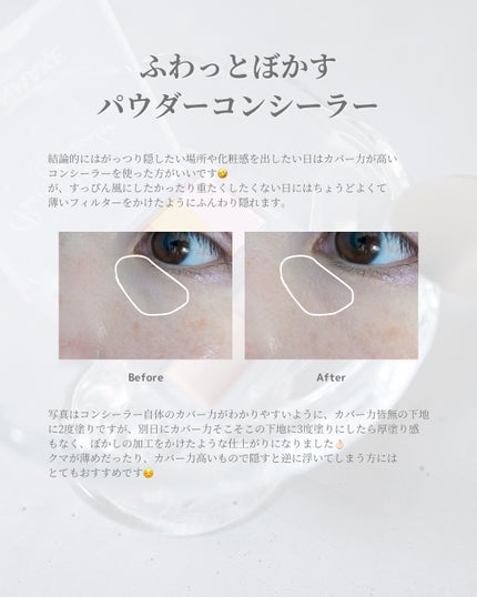 パステルヴェールコンシーラー/キャンメイク/パレットコンシーラーを使ったクチコミ(2枚目)