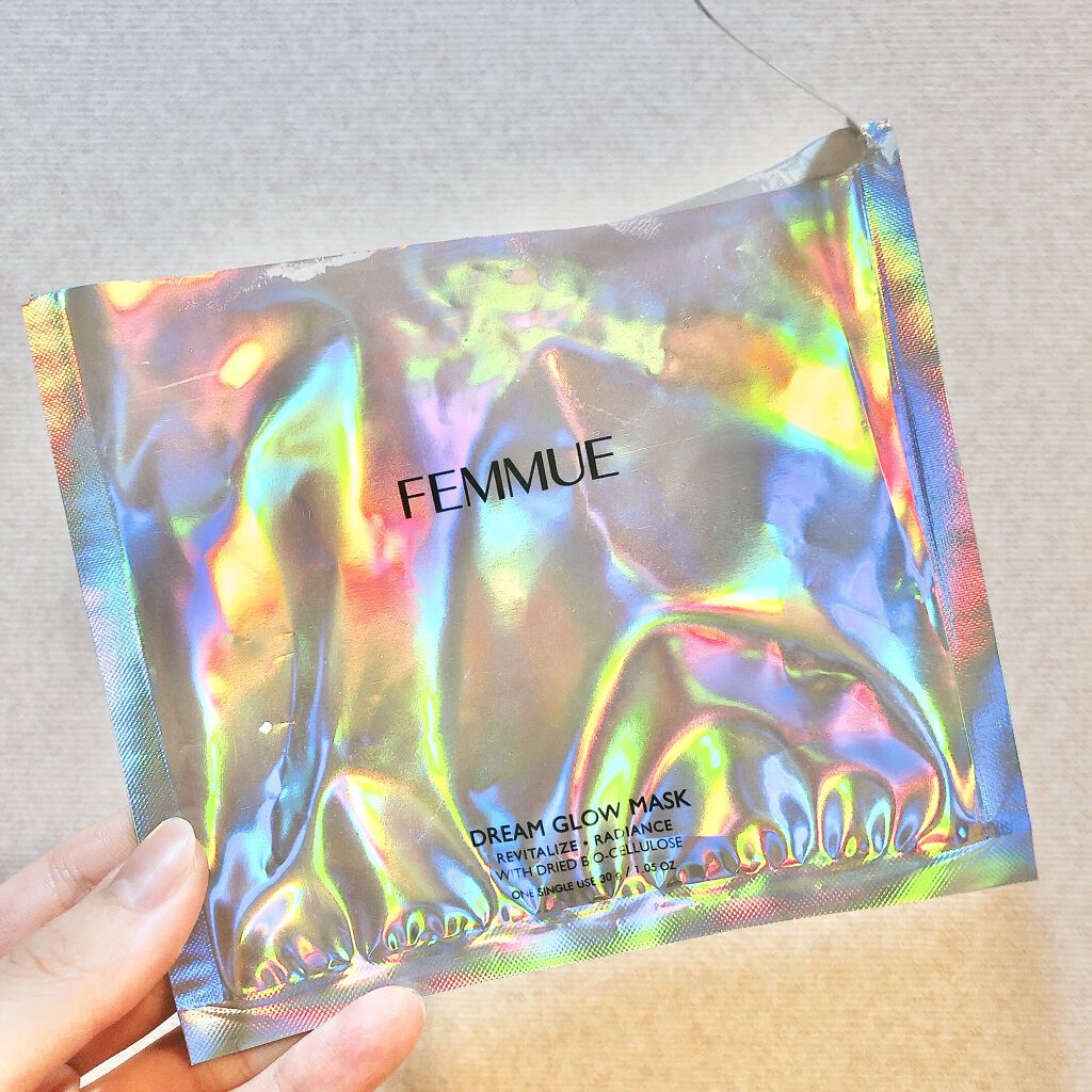ドリームグロウマスク RR（透明感・キメ）/FEMMUE/シートマスク・パックを使ったクチコミ（1枚目）