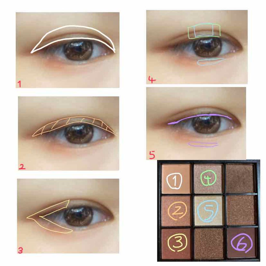 UR GLAM BLOOMING EYE COLOR PALETTE/U R GLAM/アイシャドウパレットを使ったクチコミ(3枚目)