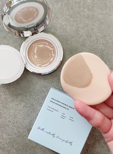 ダブル セラム バーム ファンデーション/Dr.Althea/クリーム・エマルジョンファンデーションを使ったクチコミ(4枚目)