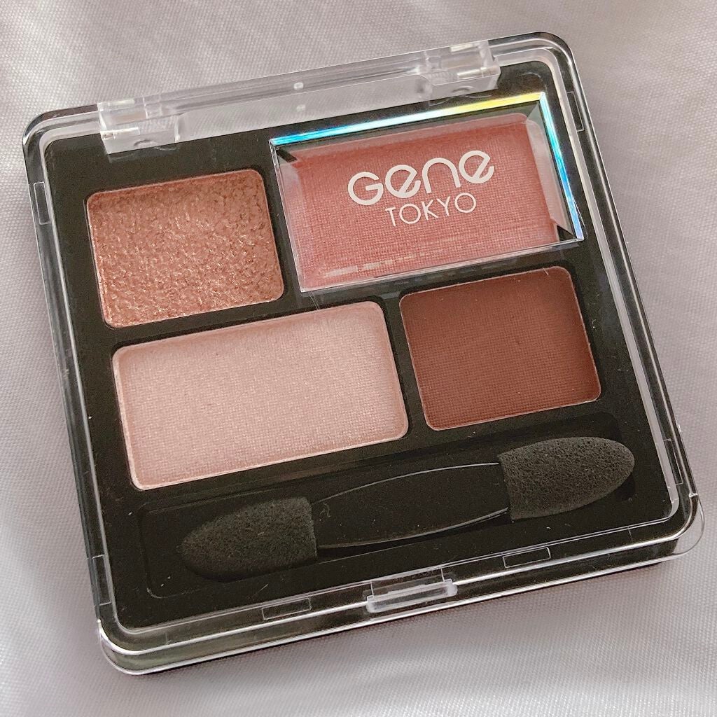 GENE TOKYO リラクシーアイシャドウ/DAISO/アイシャドウパレットを使ったクチコミ(5枚目)