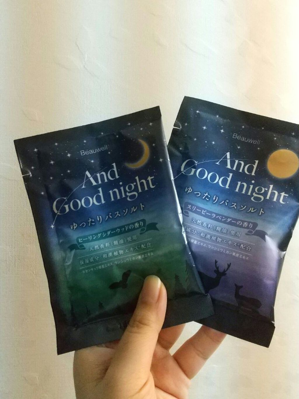 ビューウェル アンドグッドナイト ゆったりバスソルト/ビューウェル/無機塩系入浴剤を使ったクチコミ（1枚目）