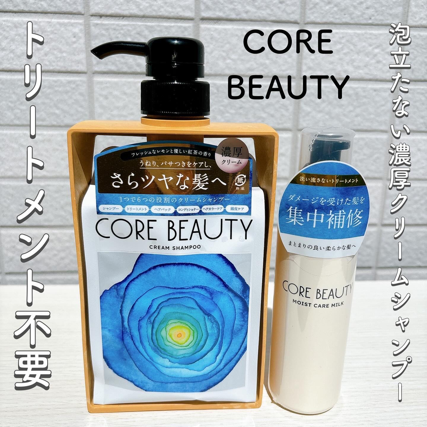 モイストケアミルク/CORE BEAUTY/アウトバストリートメントを使ったクチコミ（1枚目）