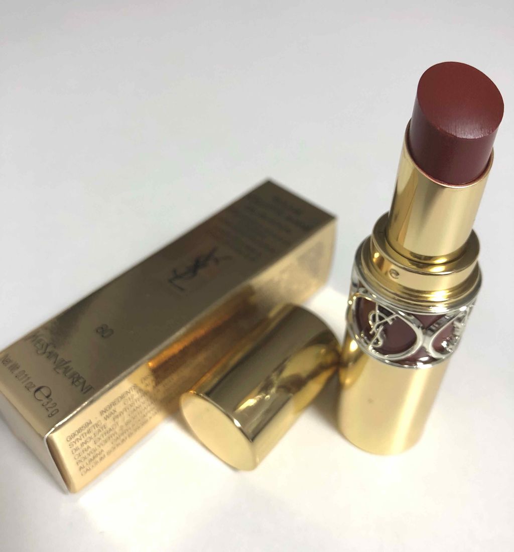 ルージュ ヴォリュプテ シャイン/YVES SAINT LAURENT BEAUTE/口紅を使ったクチコミ(2枚目)