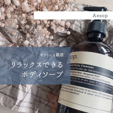 ボディ クレンザー 500ml/Aesop/ボディソープを使ったクチコミ（1枚目）