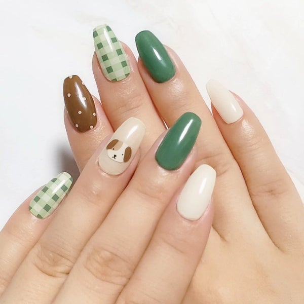 セミキュアジェルネイル(ハンド)/ohora/ネイルシール by あめの